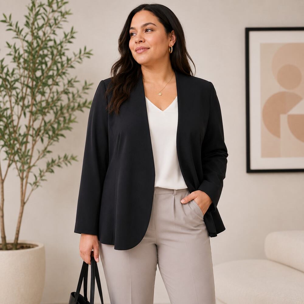 Athleta SZ 22 Avenue Blazer Black NWT Commuting Career Travel Work